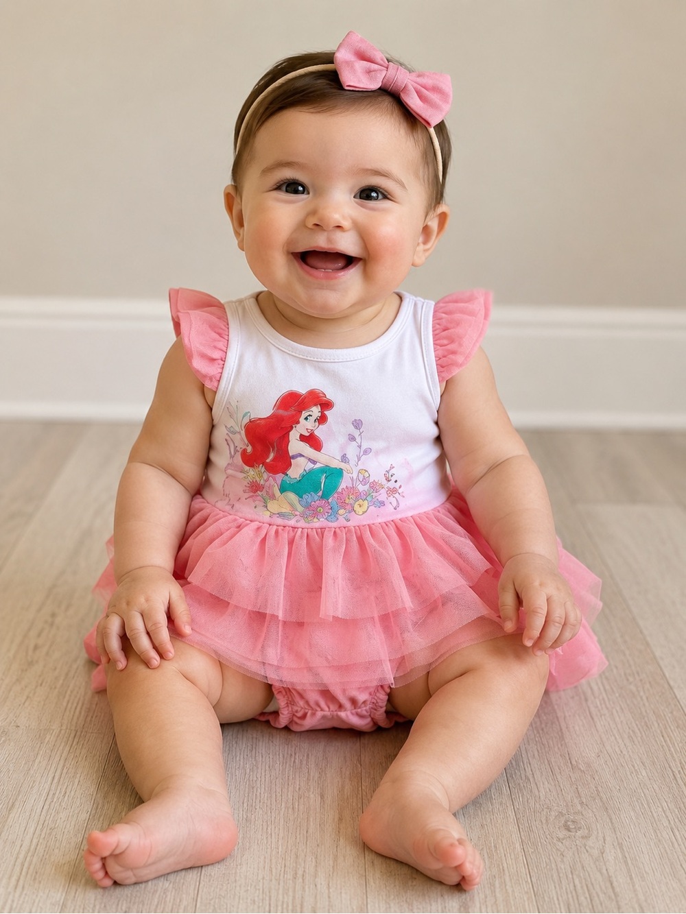 Little Sleepies Disney Ariel Tutu Dress & Bloomers – Baby Girl 6-12 Months